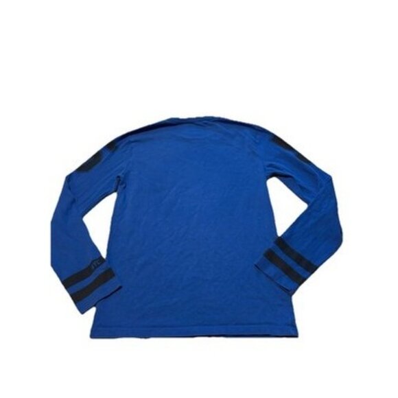 Brooklyn Calling N.Y.C Men's Long Sleeve Blue Black Graphic T-Shirt Size XS - Picture 6 of 8